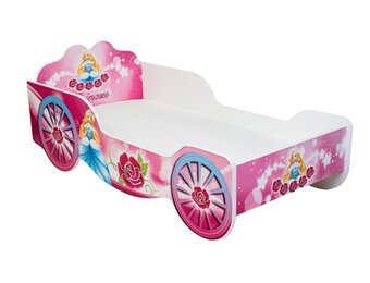 Prinsessen kinderbed koets – roze – 140x70 cm