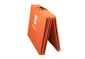 Fitness matras - opvouwbaar - 120x200x5cm - waterdicht - oranje
