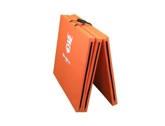 Fitness matras - opvouwbaar - 120x200x5cm - waterdicht - oranje