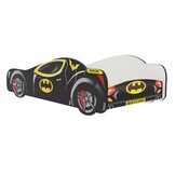 Autobed Batcar - kinderbed - 140x70cm - zwart geel