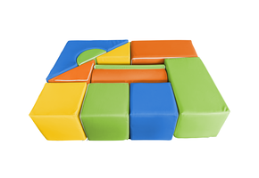 Foam blokken - soft play bouwblokken - 11 delig - multicolor