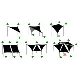 Schaduwdoek - zonnedoek - vierkant - 5x5 m - beige