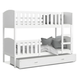 Stapelbed-kind-200x90cm-wit-inclusief matrassen