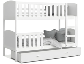 Stapelbed-kind-200x90cm-wit-inclusief matrassen