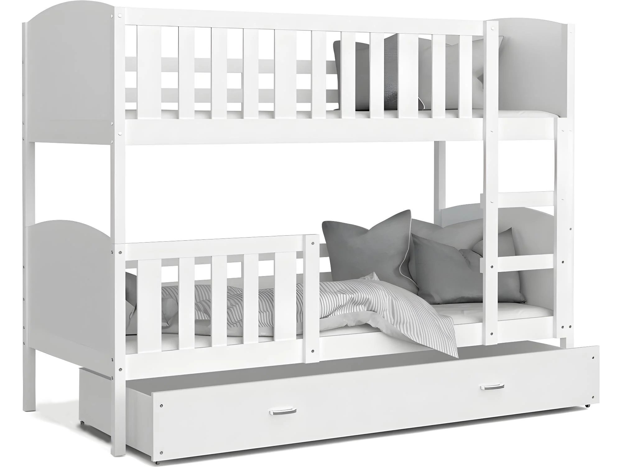 Stapelbed-kind-200x90cm-wit-inclusief matrassen