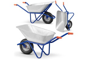 Kruiwagen 140L - verzinkt staal - draagkracht 210 kg