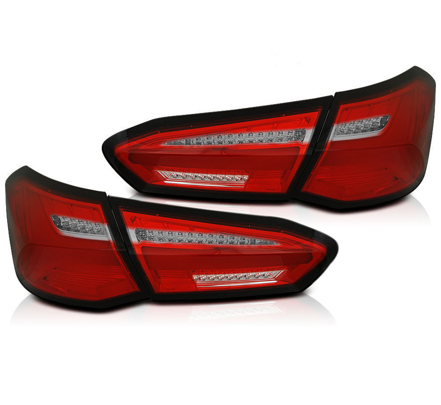 Achterlichten FORD FOCUS 4 HATCHBACK 2018-2021 - ROOD LED