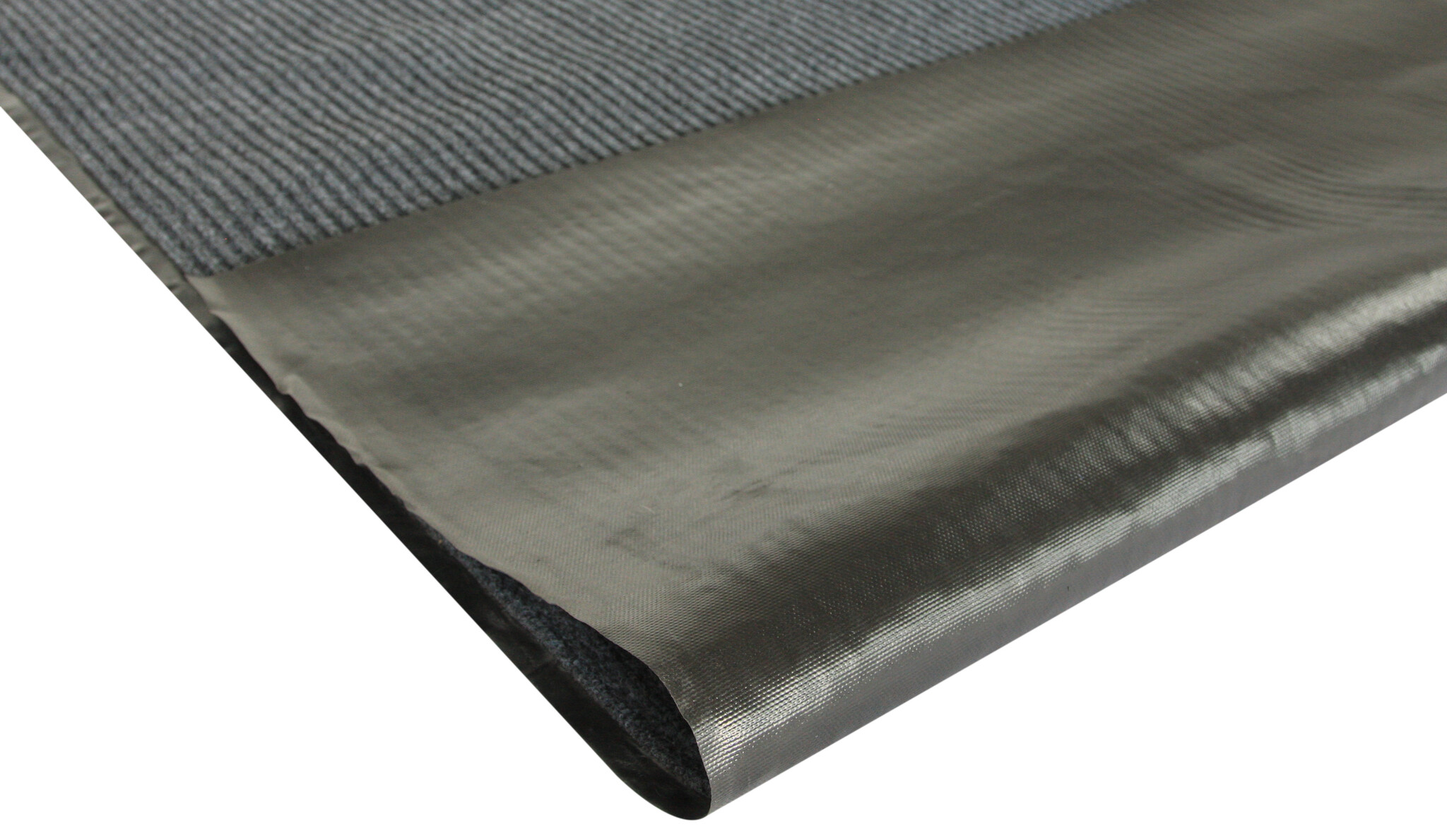 Droogloopmat - donkergrijs - 120 x 180 cm – geribbelde deurmat