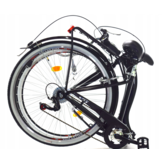 Vouwfiets - 28 inch - met 7 versnellingen - alu - zwart