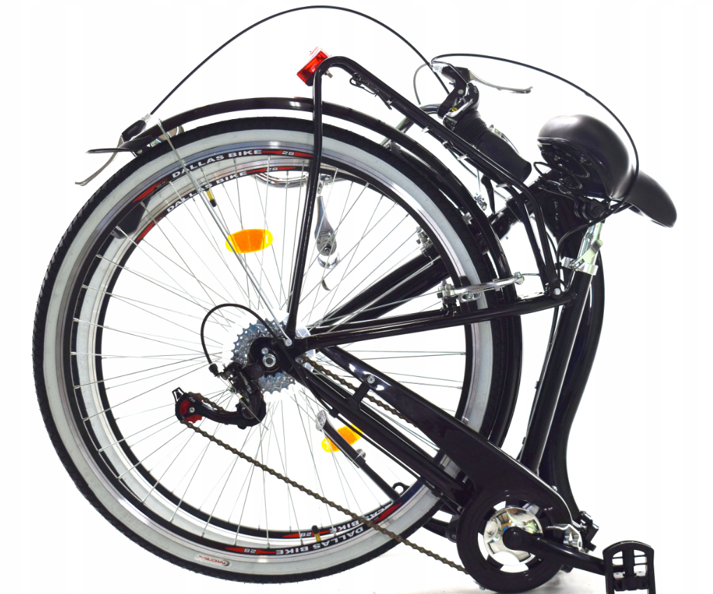 Vouwfiets - 28 inch - met 7 versnellingen - alu - zwart