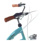 Meisjesfiets - 26 inch - met 7 versnellingen - turquoise crème