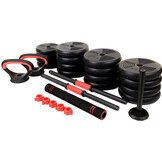 Halterset - Dumbbellset - 40 kg verstelbaar met kettlebell
