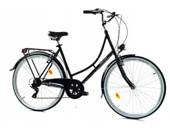 Damesfiets - 28 inch - met 7 versnellingen - zwart