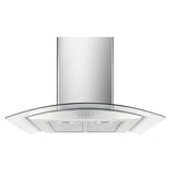 Afzuigkap - RVS met gebogen glas – 650 m³/u – 3 standen – LED
