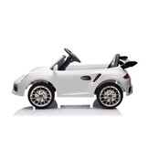 Elektrische kinderauto - Ruf - wit – met Bluetooth en afstandsbediening