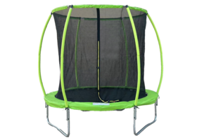 Trampoline 244 cm rond - met veiligheidsnet – groen/zwart