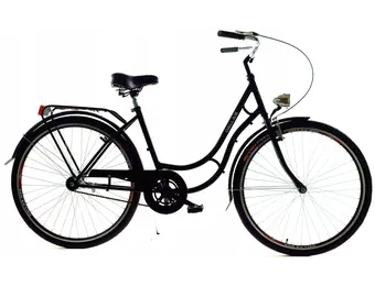 Damesfiets - 28 inch fiets - retro - zwart