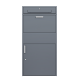 Pakketbrievenbus groot - 150 cm - staal - antraciet