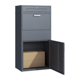 Pakketbrievenbus groot - 150 cm - staal - antraciet