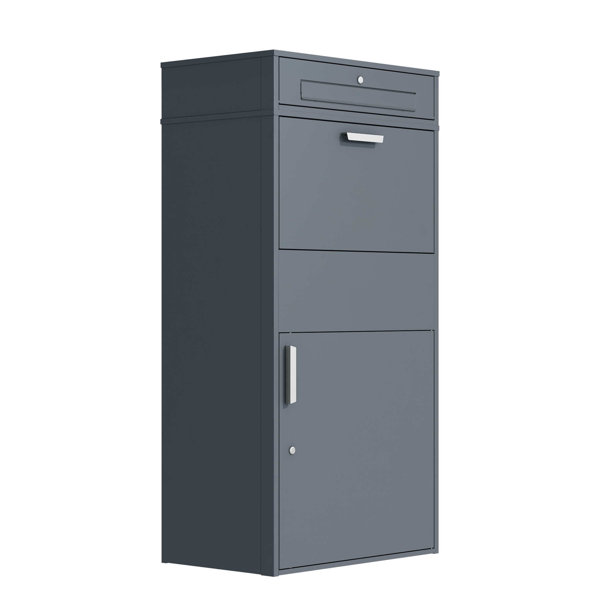 Pakketbrievenbus groot - 150 cm - staal - antraciet