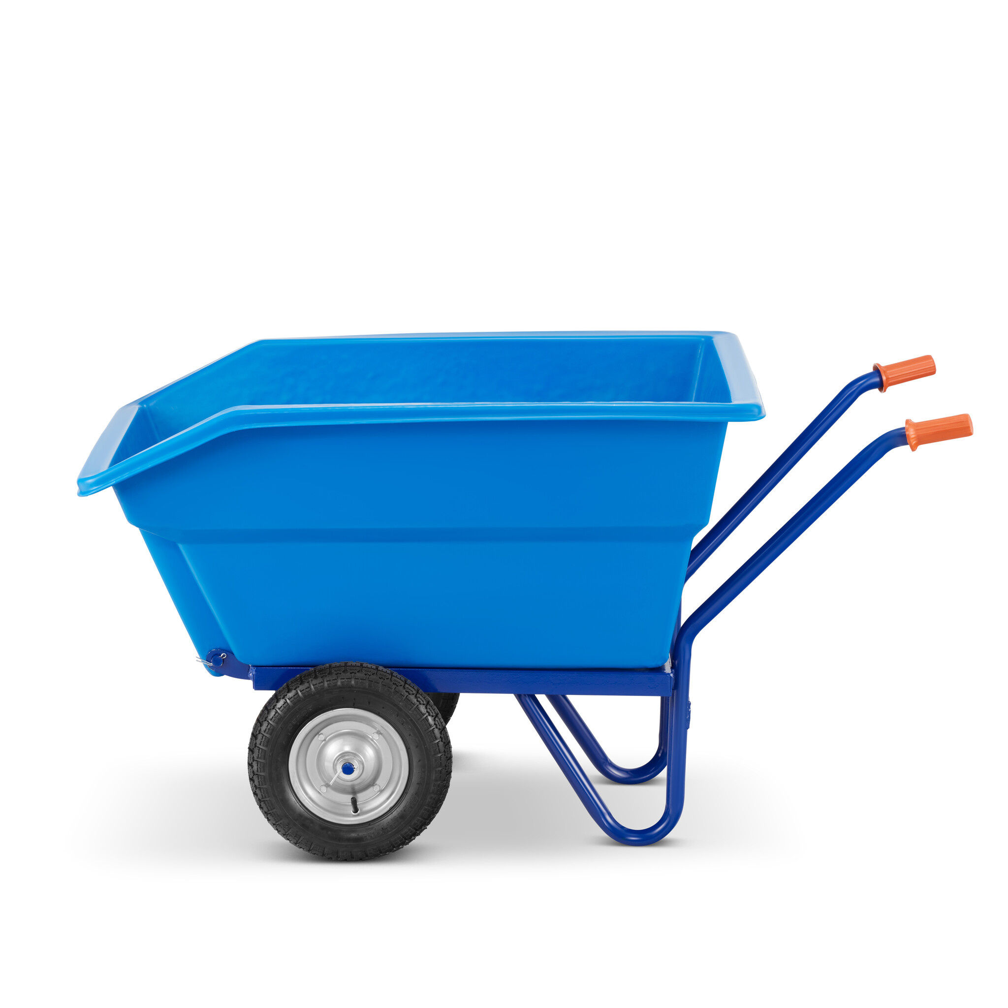 Kruiwagen 300L - kunststof kiep bak - tot 300 kg - luchtbanden