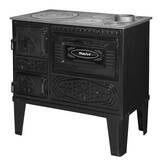 Houtfornuis - houtkachel - zwart - 7,85 kW - verwarmt tot 55 m²