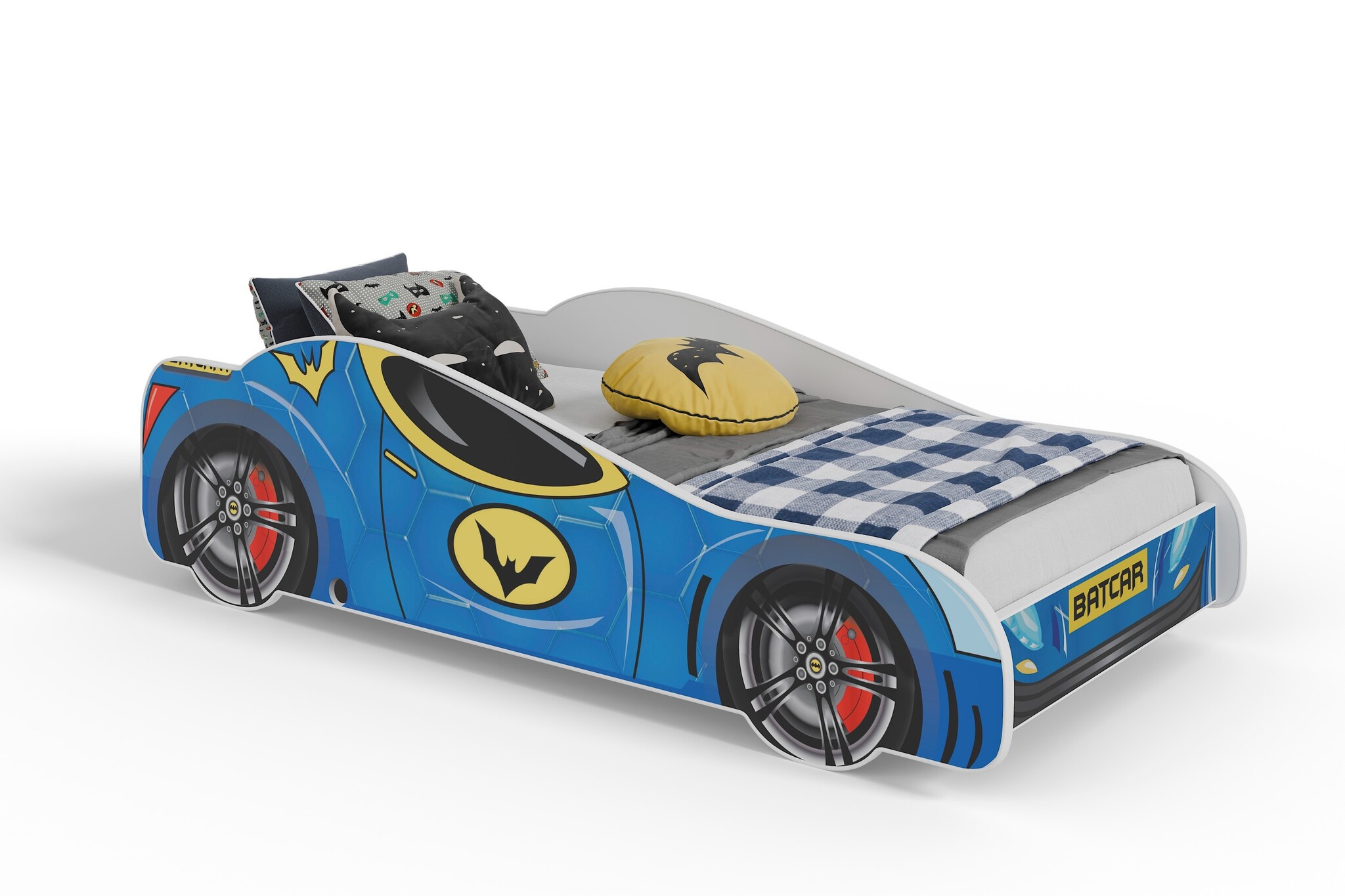 Kinderbed - batmobiel - 160x80 cm - met matras