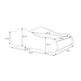 Kinderbed - batmobiel - 140x70 cm - met matras