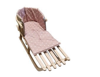 Kussen voor op de slee - comfortabel & waterdicht - beige