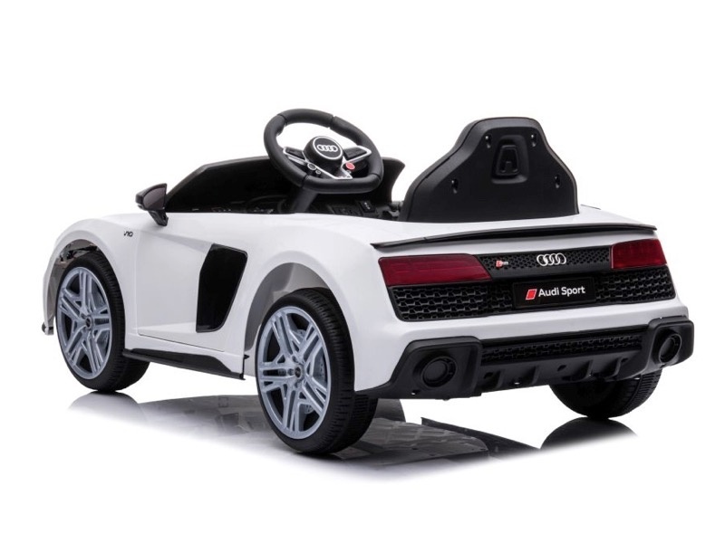 Realistische Audi R8 Sport Elektrische Kinderauto met MP3-Speler - Wit