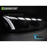 Koplampen Full LED Licht Zwart DRL SEQ geschikt voor VW Golf 7 17-19
