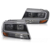 Koplampen Chrysler Jeep Grand Cherokee 99-05 Tube Light Zwart