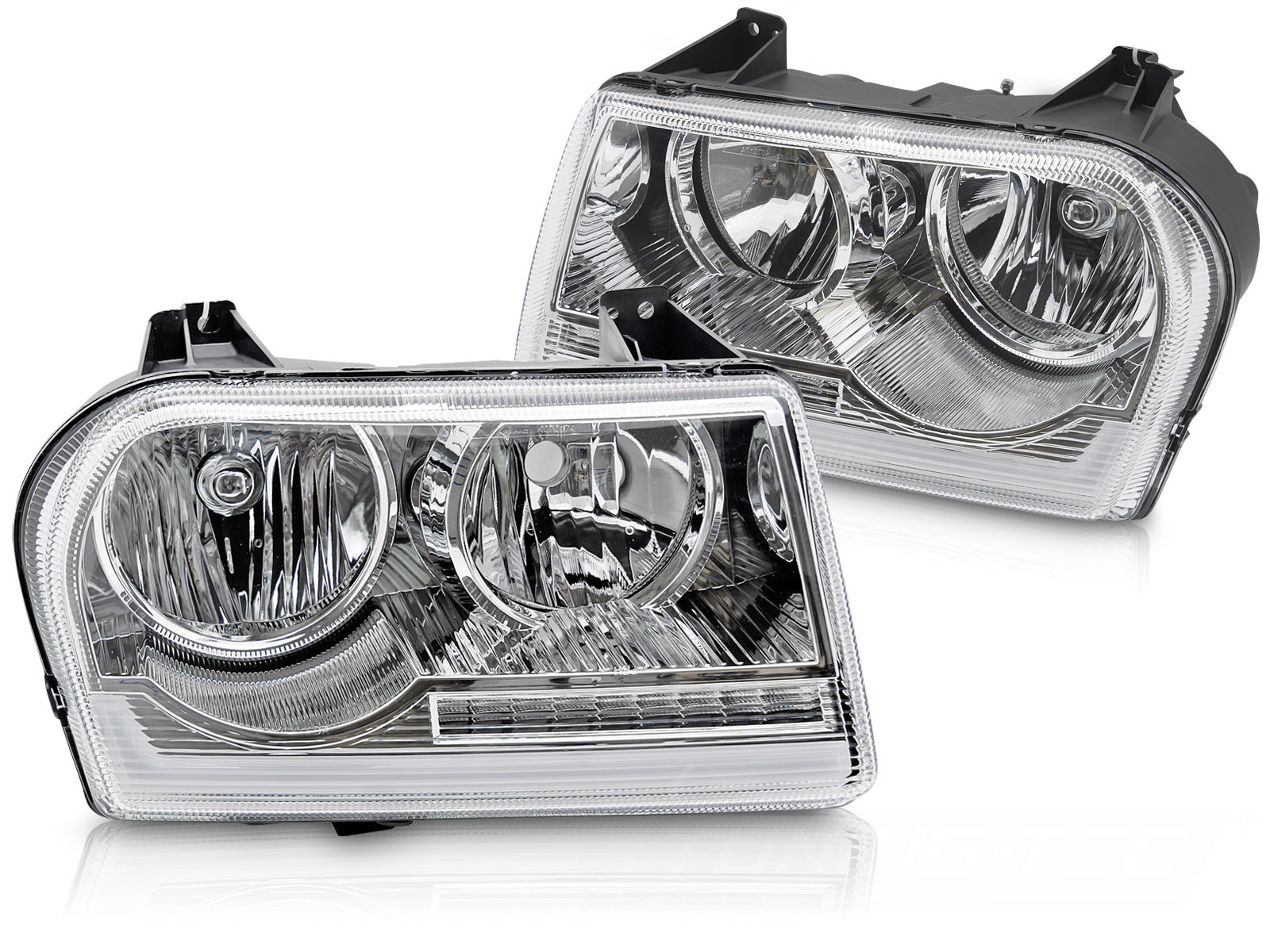 Koplampen Chrysler 300 05-08 Tube Light Chroom Set