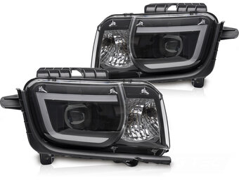Koplampen Chevrolet Camaro 09-13 LED Tube Licht Zwart
