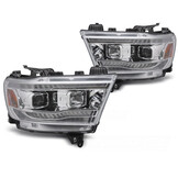 Koplampen Dodge Ram 2019-2022 Chroom met Sequentiële LED