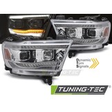 Koplampen Dodge Ram 2019-2022 Chroom met Sequentiële LED