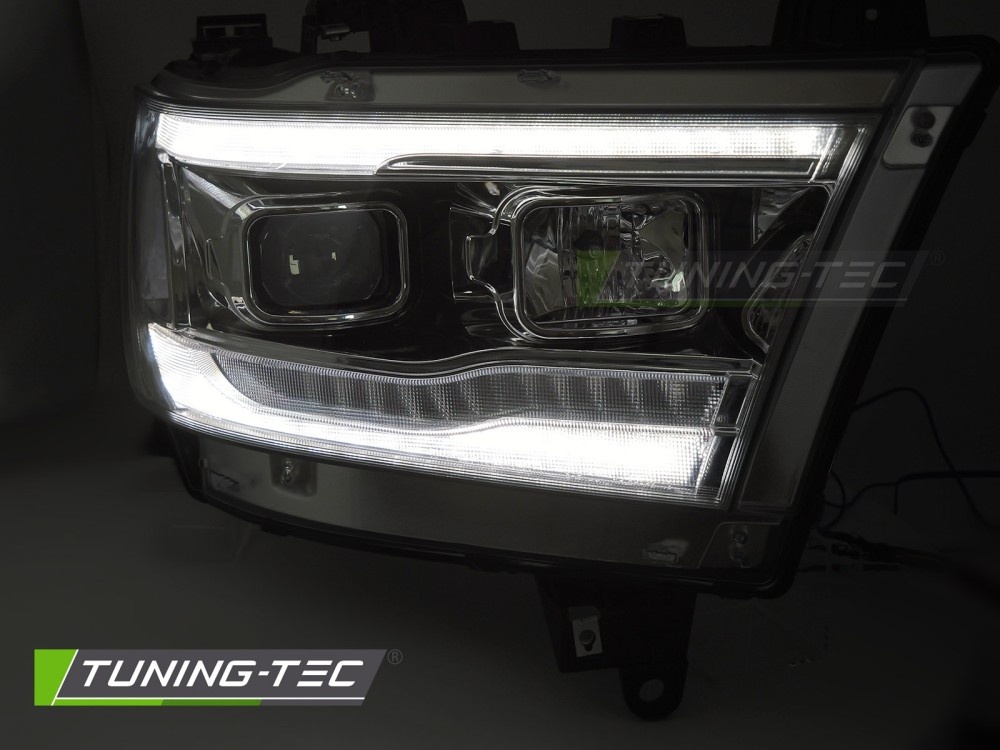 Koplampen Dodge Ram 2019-2022 Chroom met Sequentiële LED