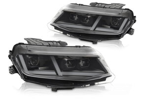 Koplampen Chevrolet Camaro 16-18 Full LED Zwart