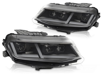 Koplampen Chevrolet Camaro 16-18 Full LED Zwart