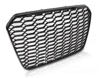 Grille Sport Hoogglans Zwart voor AUDI A6 C7 2011-2014