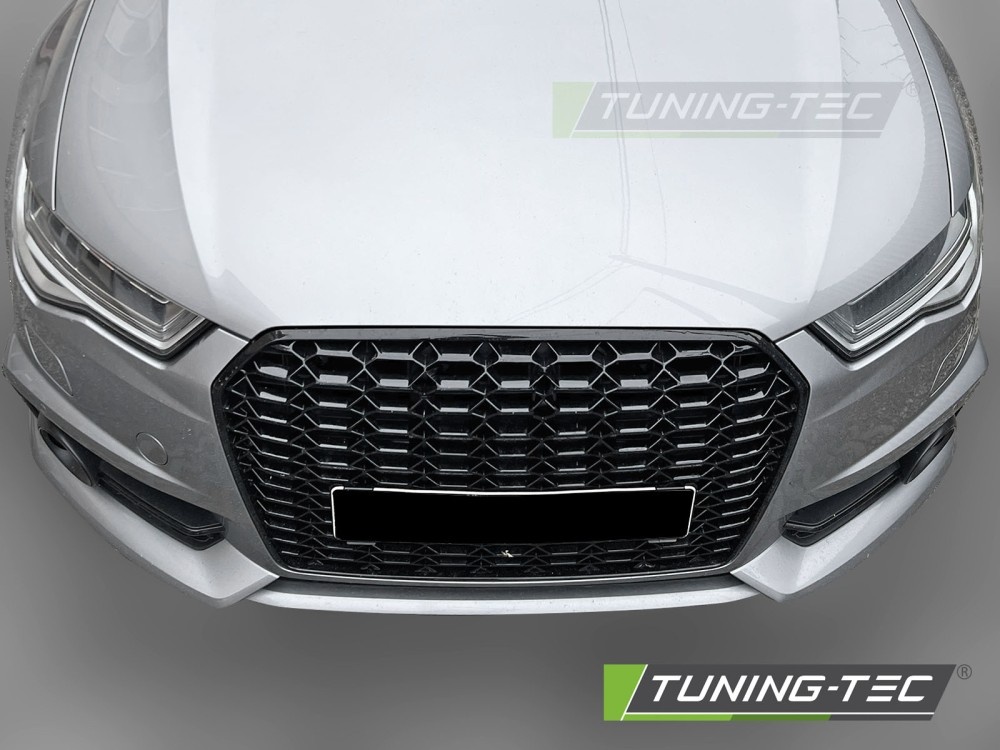 Grille Sport Hoogglans Zwart geschikt voor AUDI A6 C7 2011-2014