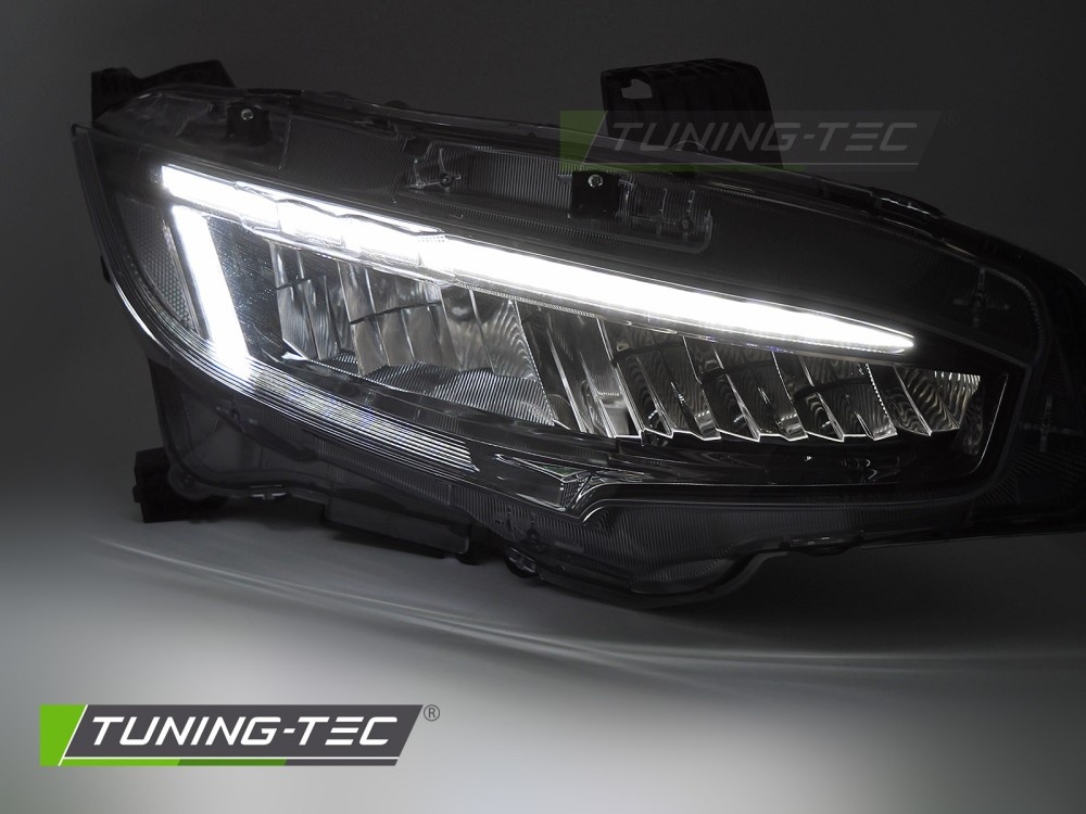 Volledige LED Koplampen Zwart geschikt voor HONDA CIVIC X (16-21)