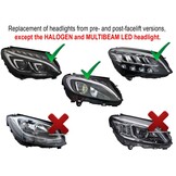 Full LED Koplampen Zwart voor Mercedes W205 14-21