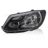 Koplamp Links Zwart H4 TYC voor VW Caddy (2011-2014)