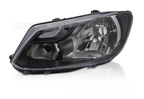 Koplamp Links Zwart H4 TYC geschikt voor VW Caddy (2011-2014)