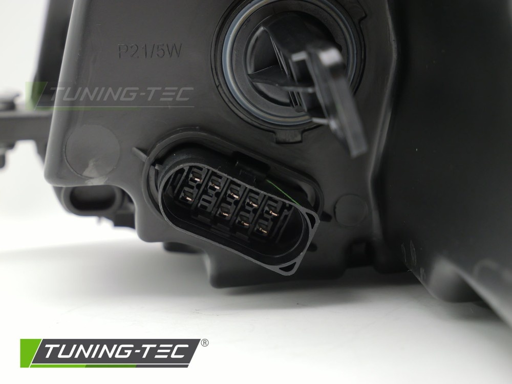 Koplamp Links Zwart H4 TYC geschikt voor VW Caddy (2011-2014)