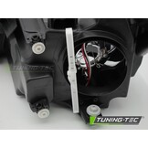 Koplamp Links Zwart H4 TYC geschikt voor VW Caddy (2011-2014)