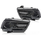 LED Koplampen Zwart voor Dodge Charger LX II (2011-2015)