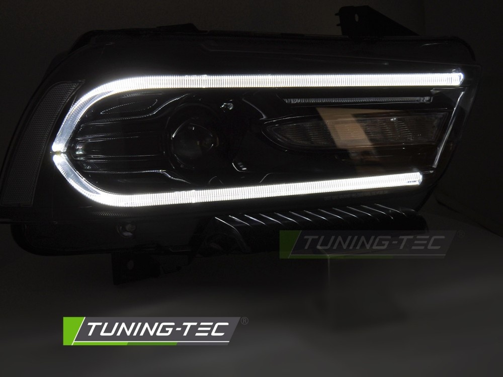 LED Koplampen Zwart voor Dodge Charger LX II (2011-2015)
