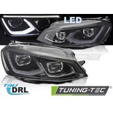 Volledig LED Koplampen set, zwart (smoke), voor VW Golf 7 (14-19)